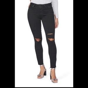 Women's Paige Verdugo Crop black jeans, size 31